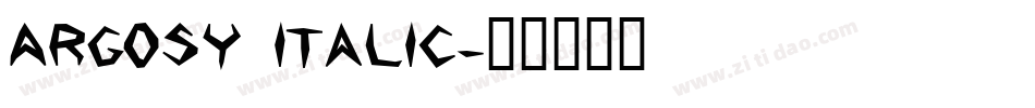 Argosy Italic字体转换